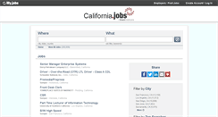Desktop Screenshot of california.jobs